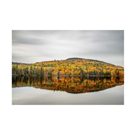 Pierre Leclerc 'Autumn Hill Reflection' Canvas Art,16x24